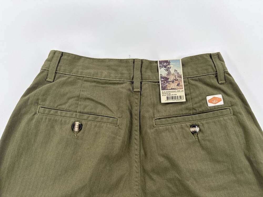Nudie Jeans Co Suki Workwear Pants Olive W28 L30 NWT